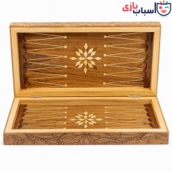 Alternative view of تخته نرد چوب گردو لبه تخت دور خفاشی عرض 50 سانت