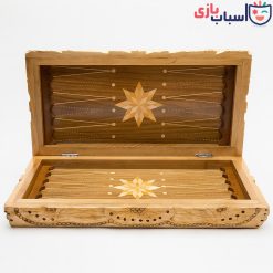 Alternative view of تخته نرد چوب گردو دور برجسته عرض 50 سانت
