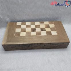 تخته نرد چوب گردو لبه تخت دور خفاشی عرض 50 سانت