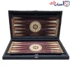 تخته نرد چرمی جامهره دار طرح فندوقی