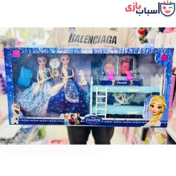 عروسک باربی السا و آنا با تخت 9091