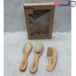 Alternative view of شانه و برس چوبی نوزاد مدل کیدیلو kidilo