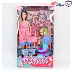 عروسک باربی حامله با بچه و کالسکه 30_339