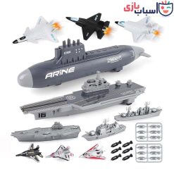 ماکت زیر دریایی و ناو جنگی084