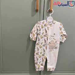 سرهمی آستین بلند نوزادی با طرح فانتزی کد 2019
