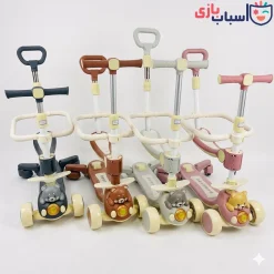 اسکوتر کودک صندلی دار طرح خرس 889