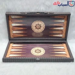 تخته نرد چوبی MDF چرمی ساده کد 164