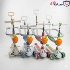 اسکوتر کودک صندلی دار طرح خرگوش 667